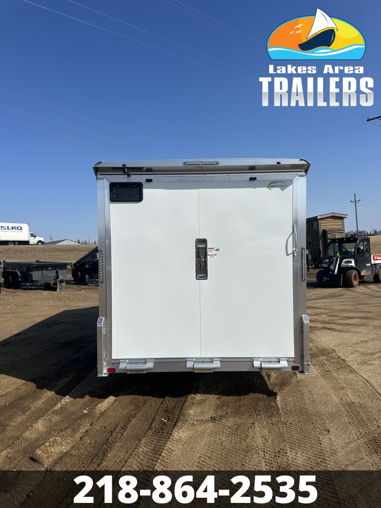 2026 NEO 7.5X16 WHITE ALUMINUM ENCLOSED TRAILER