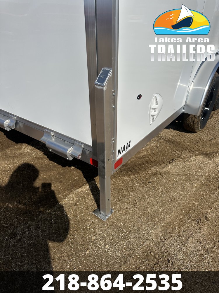 2026 NEO 7.5X16 WHITE ALUMINUM ENCLOSED TRAILER