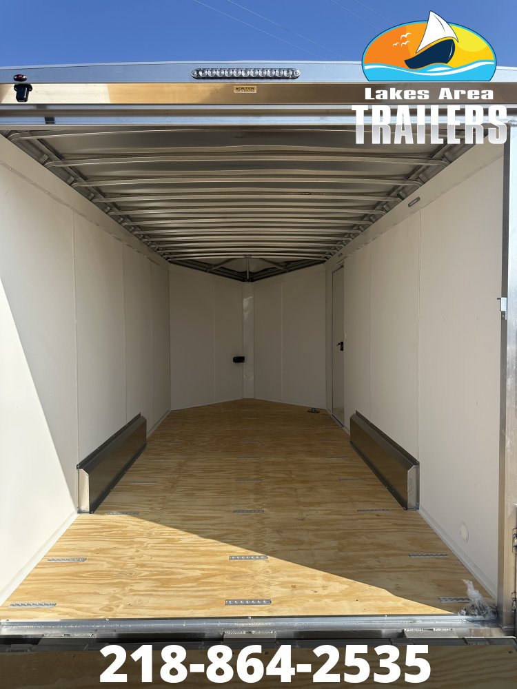 2026 NEO 7.5X16 WHITE ALUMINUM ENCLOSED TRAILER