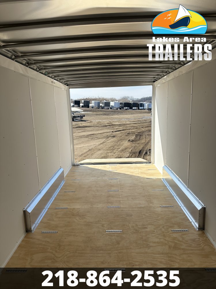 2026 NEO 7.5X16 WHITE ALUMINUM ENCLOSED TRAILER