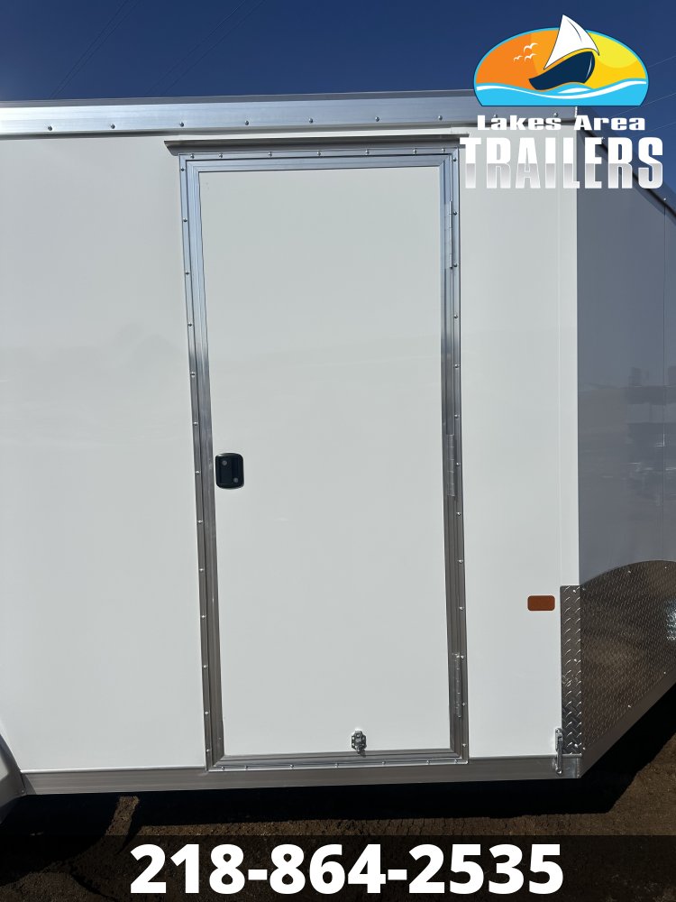 2026 NEO 7.5X16 WHITE ALUMINUM ENCLOSED TRAILER