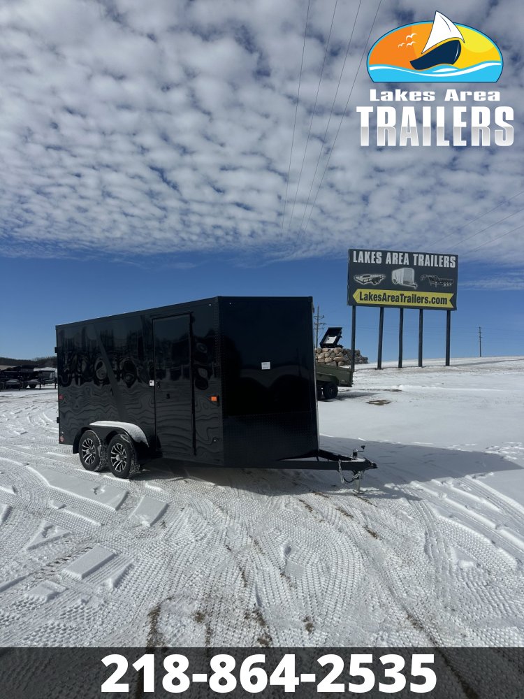 2026 AERO 7X14 BLACK BLACKOUT ENCLOSED TRAILER