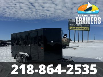2026 AERO 7X14 BLACK BLACKOUT ENCLOSED TRAILER