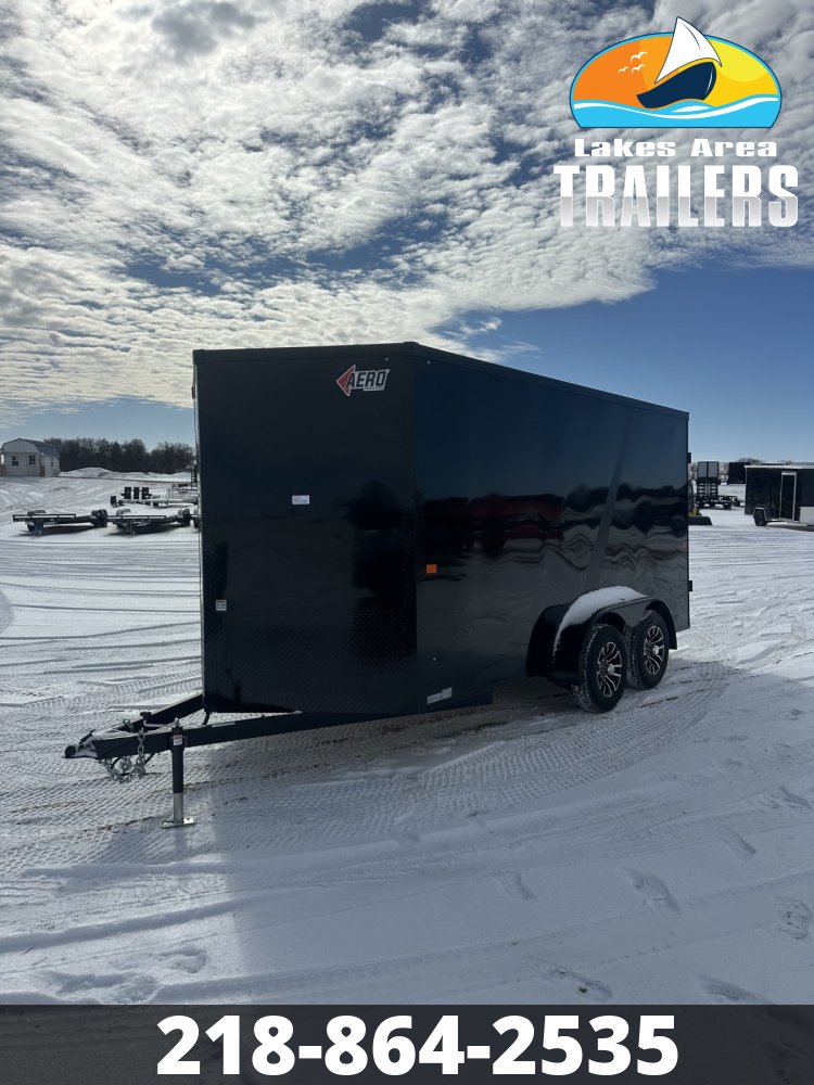 2026 AERO 7X14 BLACK BLACKOUT ENCLOSED TRAILER
