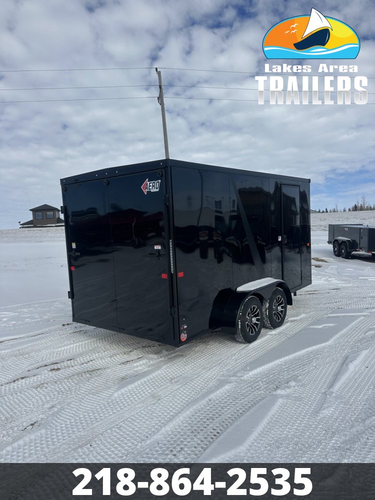 2026 AERO 7X14 BLACK BLACKOUT ENCLOSED TRAILER