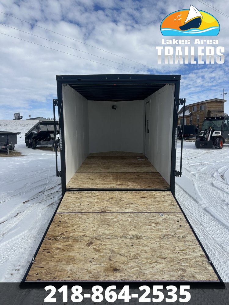 2026 AERO 7X14 BLACK BLACKOUT ENCLOSED TRAILER