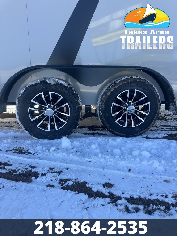 2026 AERO 7X14 DOVE GRAY BLACKOUT ENCLOSED TRAILER