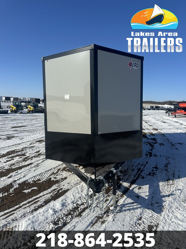 2026 AERO 7X14 DOVE GRAY BLACKOUT ENCLOSED TRAILER