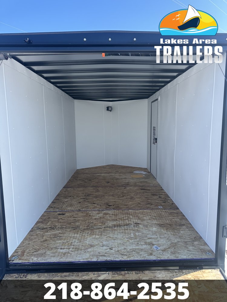 2026 AERO 7X14 DOVE GRAY BLACKOUT ENCLOSED TRAILER
