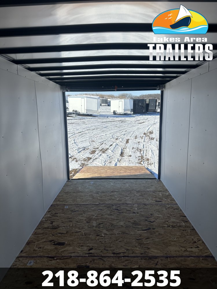 2026 AERO 7X14 DOVE GRAY BLACKOUT ENCLOSED TRAILER