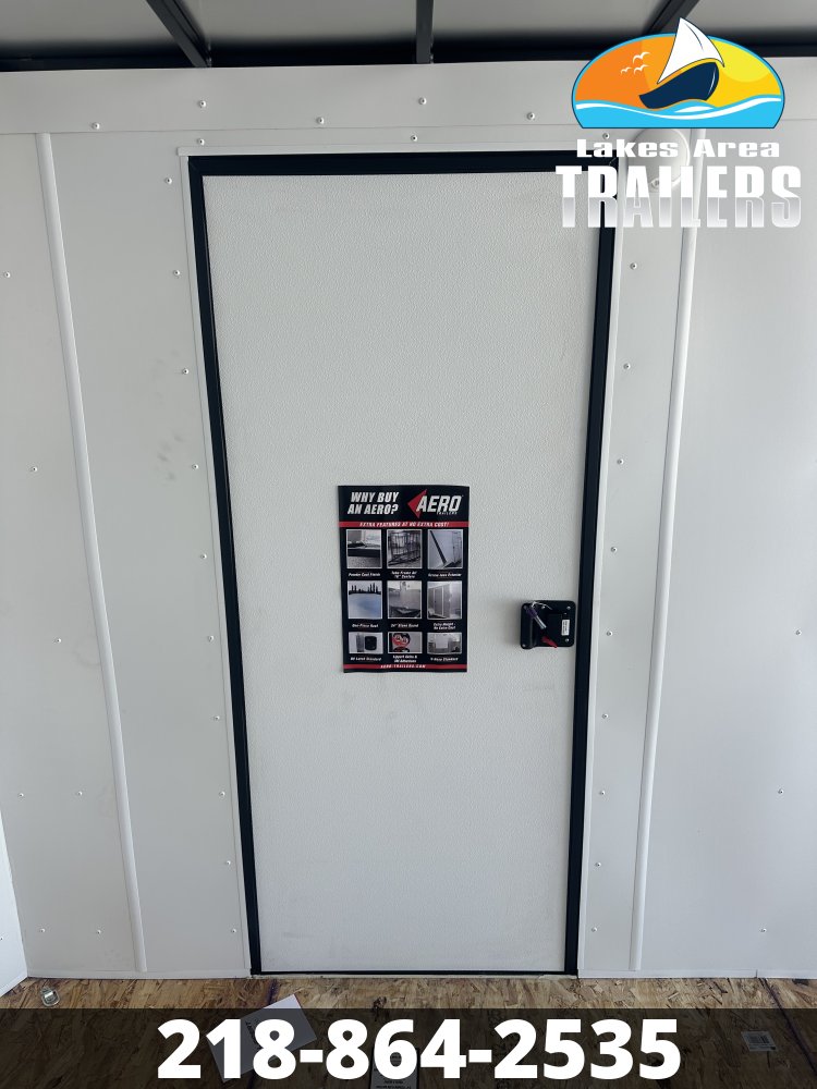 2026 AERO 7X14 DOVE GRAY BLACKOUT ENCLOSED TRAILER