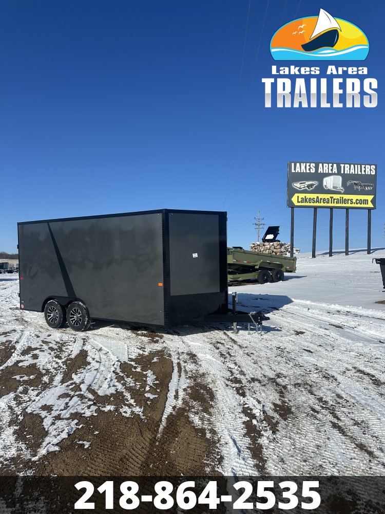 2026 AERO 8.5X16 CHARCOAL BLACKOUT ENCLOSED TRAILER