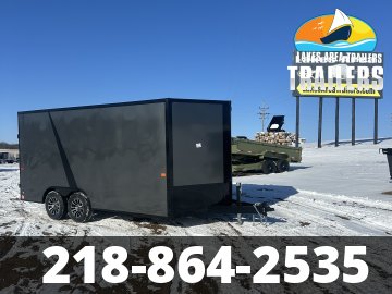 2026 AERO 8.5X16 CHARCOAL BLACKOUT ENCLOSED TRAILER