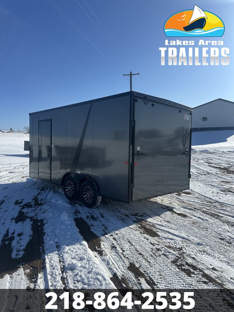 2026 AERO 8.5X16 CHARCOAL BLACKOUT ENCLOSED TRAILER