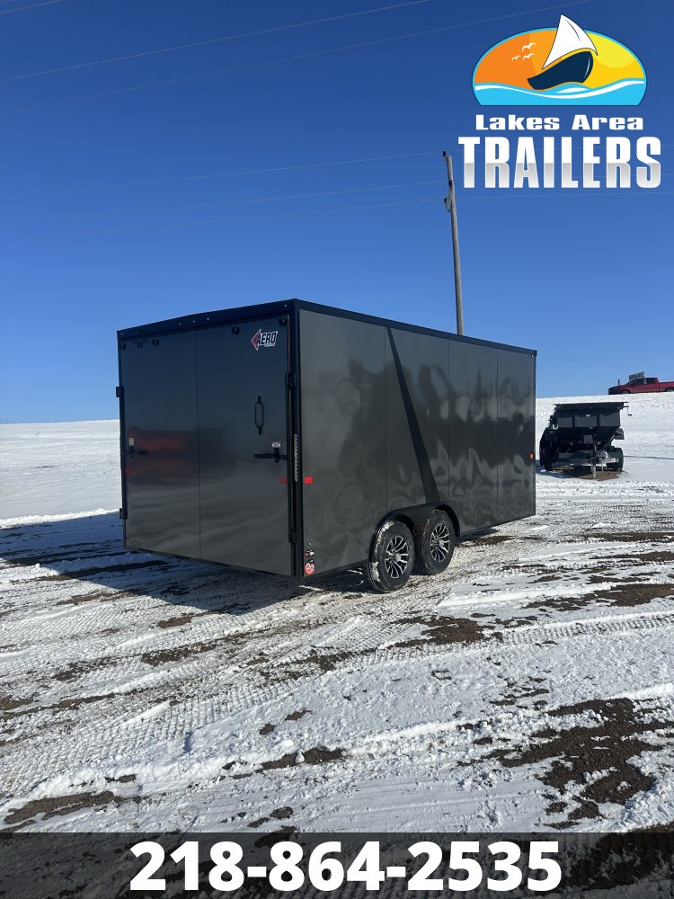 2026 AERO 8.5X16 CHARCOAL BLACKOUT ENCLOSED TRAILER