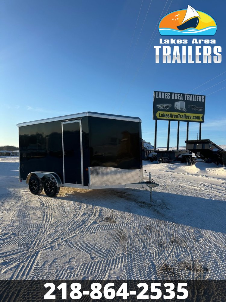 2026 NEO 7.5X12 BLACK ALUMINUM ENCLOSED TRAILER