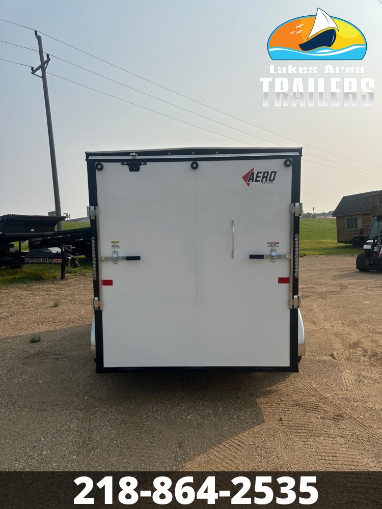 2026 AERO 6X12 WHITE ENCLOSED TRAILER