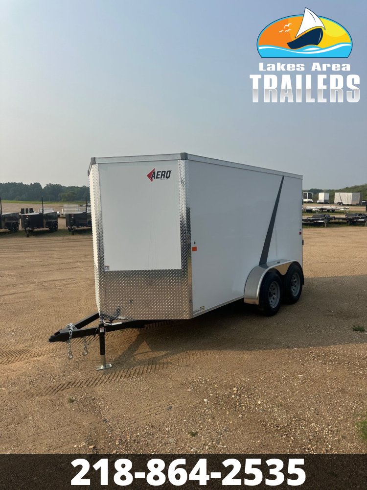 2026 AERO 6X12 WHITE ENCLOSED TRAILER