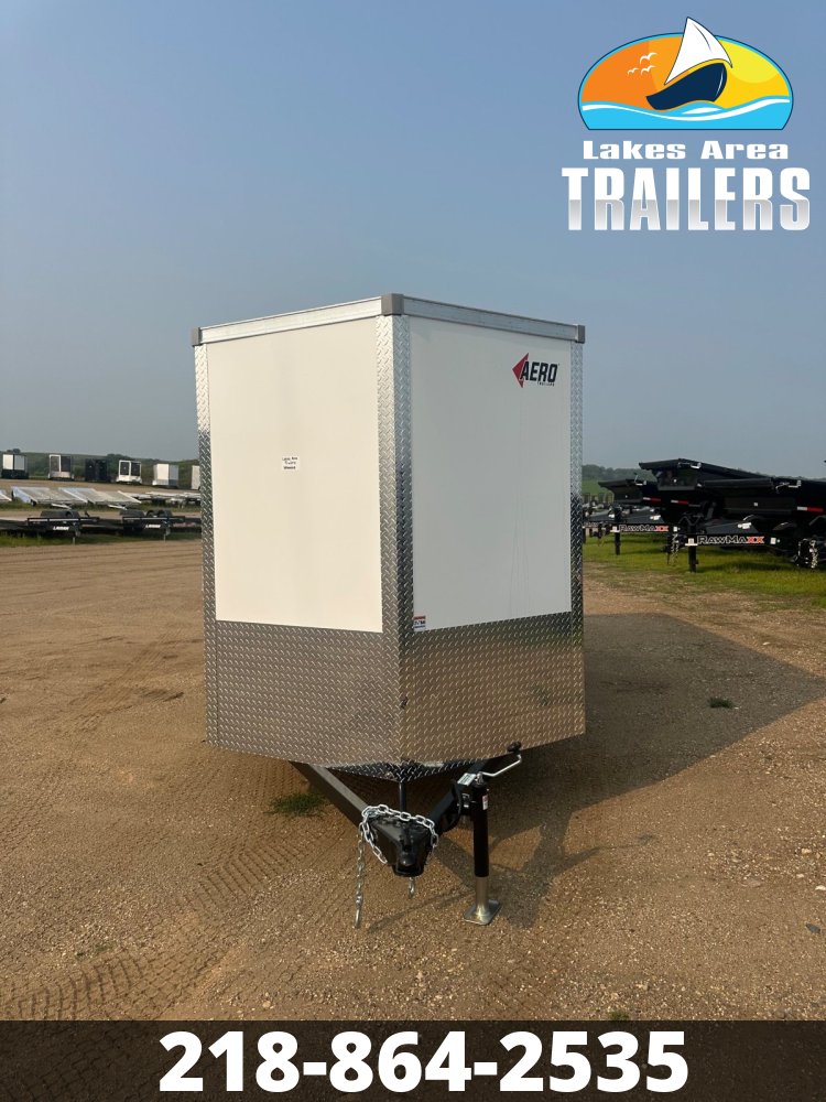 2026 AERO 6X12 WHITE ENCLOSED TRAILER