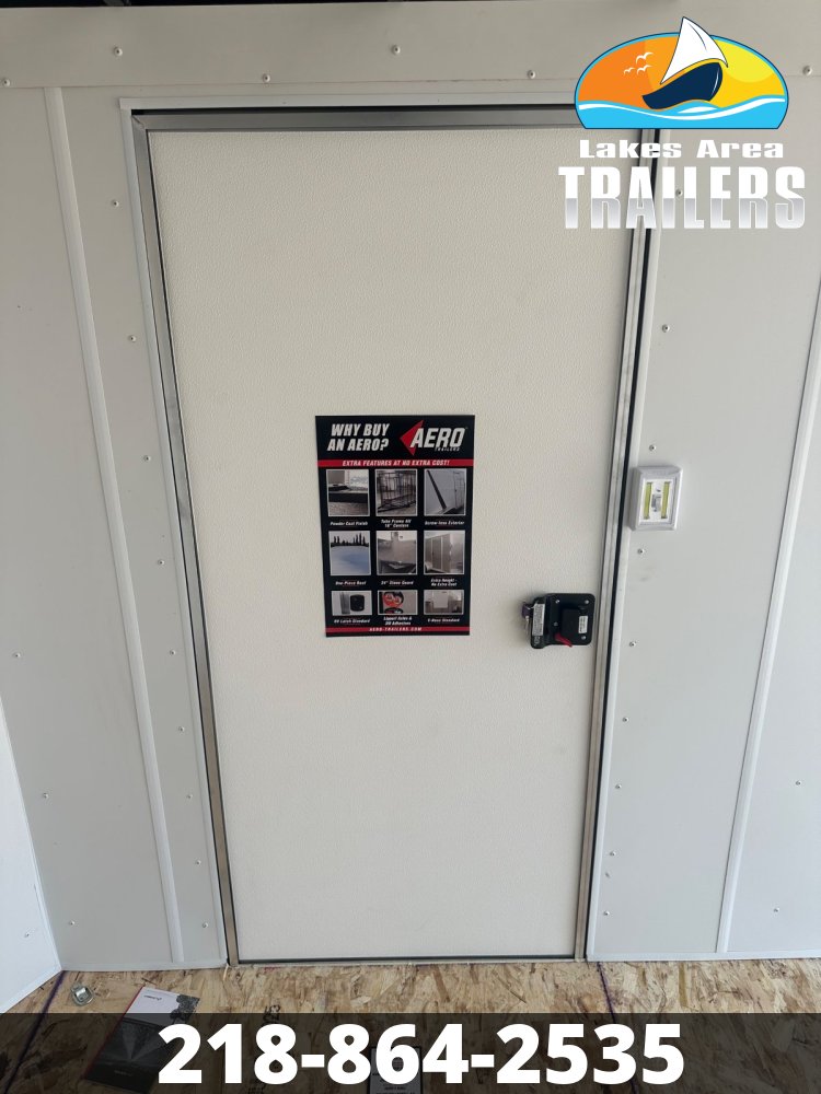2026 AERO 6X12 WHITE ENCLOSED TRAILER