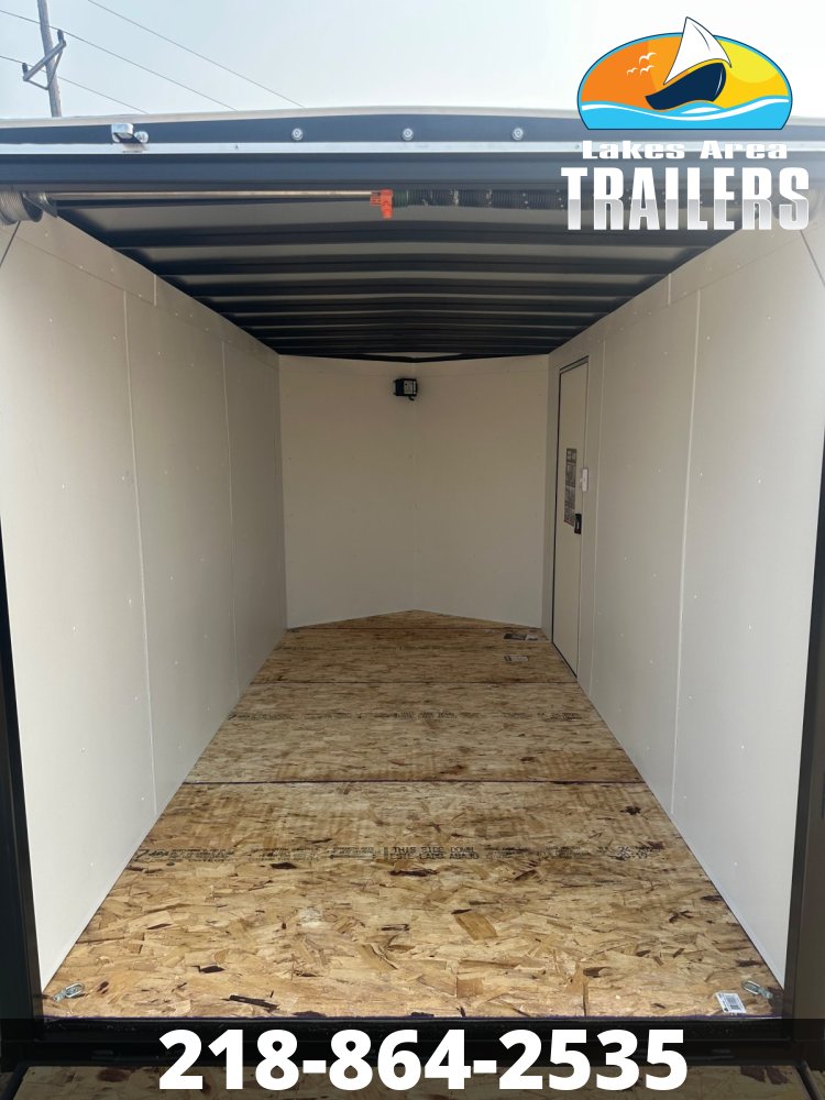2026 AERO 6X12 WHITE ENCLOSED TRAILER