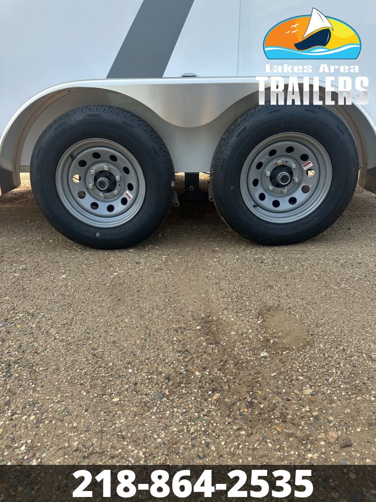 2026 AERO 6X12 WHITE ENCLOSED TRAILER