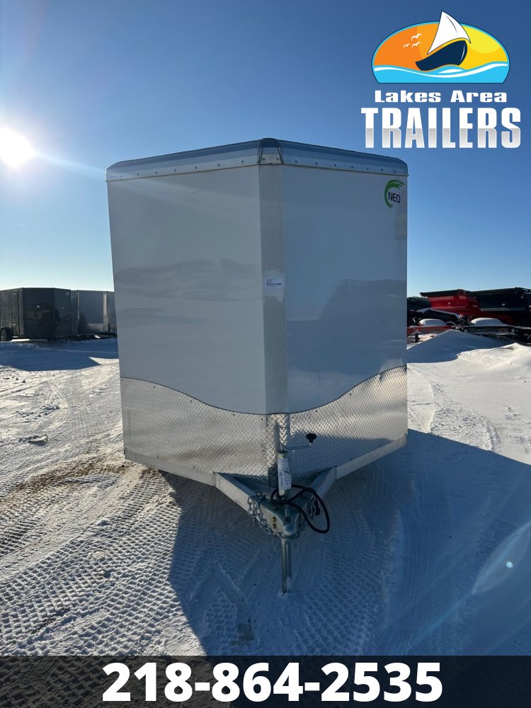 2026 NEO 7.5X12 WHITE ALUMINUM ENCLOSED TRAILER