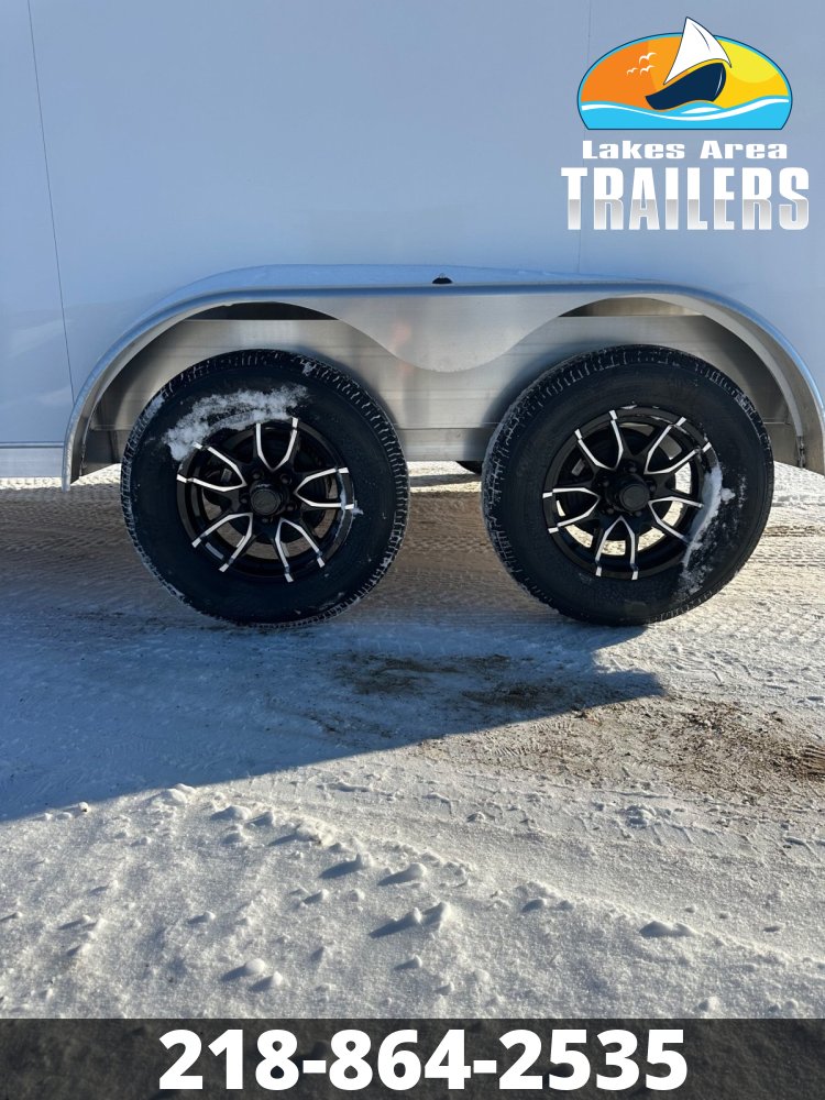 2026 NEO 7.5X12 WHITE ALUMINUM ENCLOSED TRAILER