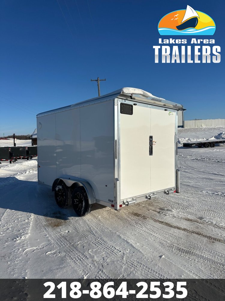 2026 NEO 7.5X12 WHITE ALUMINUM ENCLOSED TRAILER