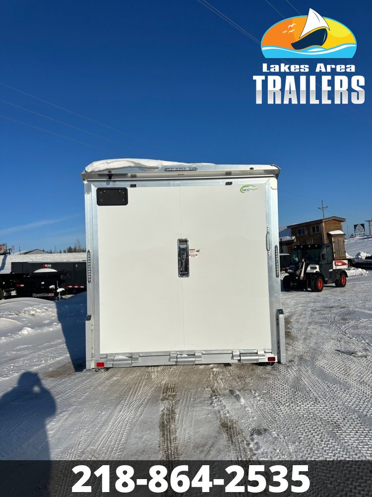 2026 NEO 7.5X12 WHITE ALUMINUM ENCLOSED TRAILER