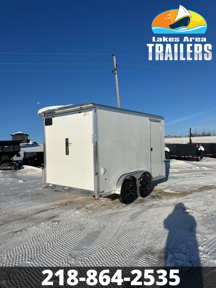 2026 NEO 7.5X12 WHITE ALUMINUM ENCLOSED TRAILER