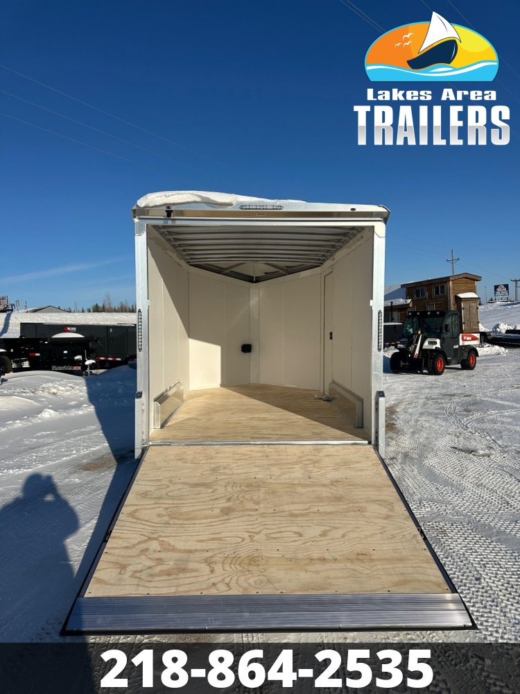 2026 NEO 7.5X12 WHITE ALUMINUM ENCLOSED TRAILER
