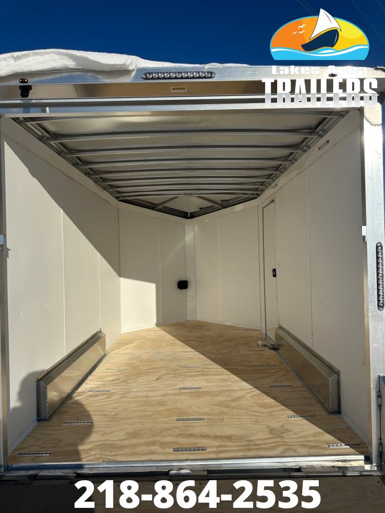 2026 NEO 7.5X12 WHITE ALUMINUM ENCLOSED TRAILER
