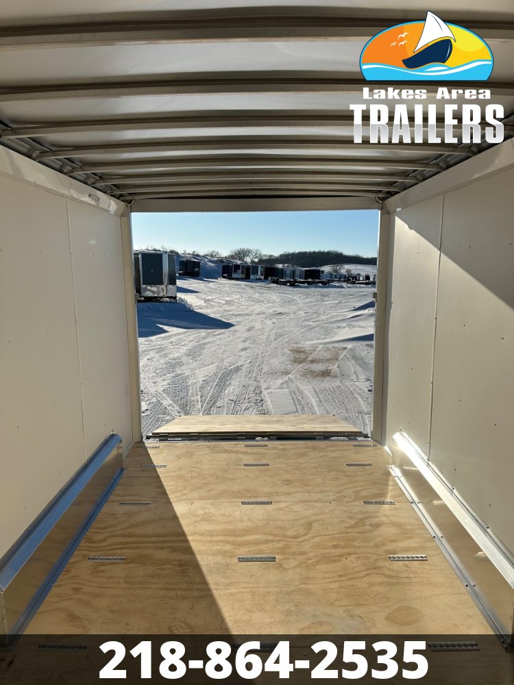 2026 NEO 7.5X12 WHITE ALUMINUM ENCLOSED TRAILER