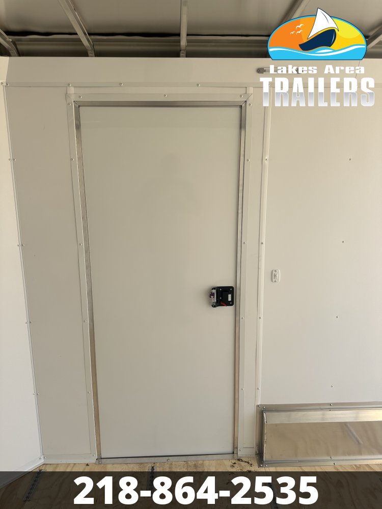2026 NEO 7.5X12 WHITE ALUMINUM ENCLOSED TRAILER