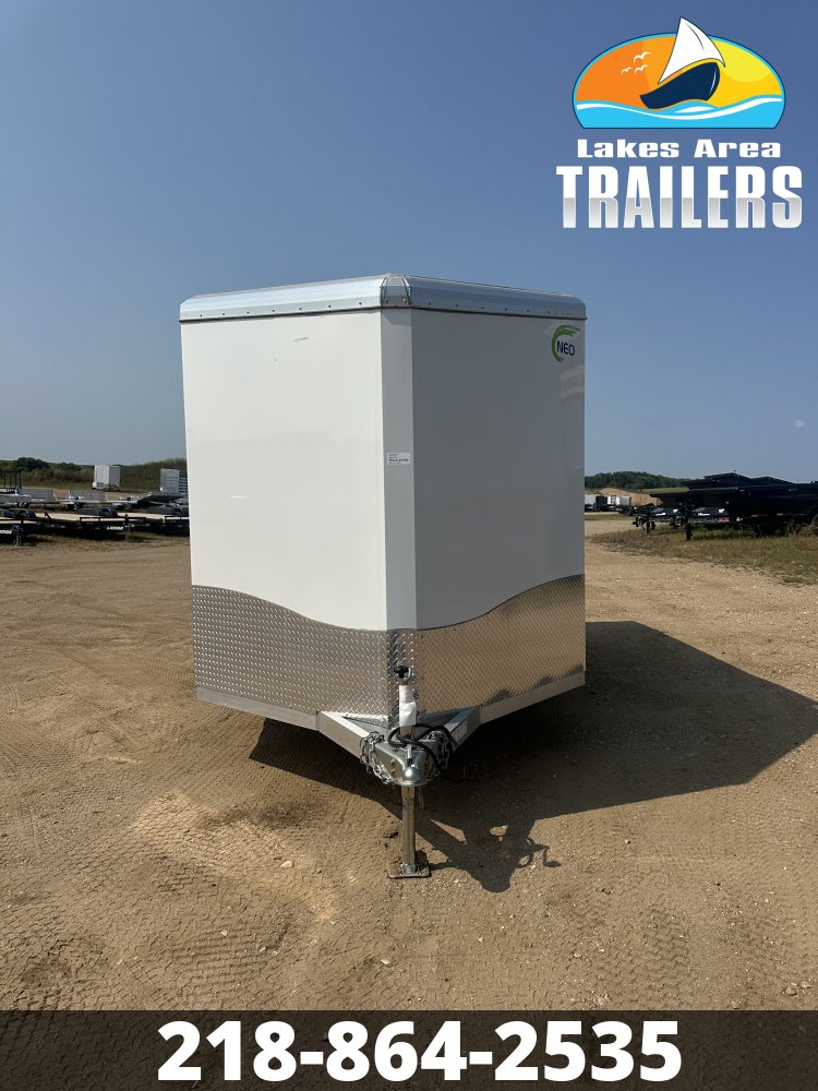 2026 NEO 7.5X12 WHITE ALUMINUM ENCLOSED TRAILER