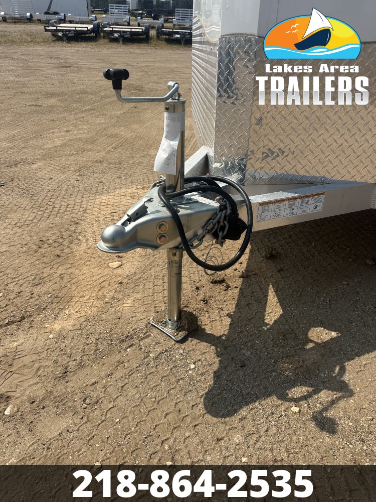 2026 NEO 7.5X12 WHITE ALUMINUM ENCLOSED TRAILER