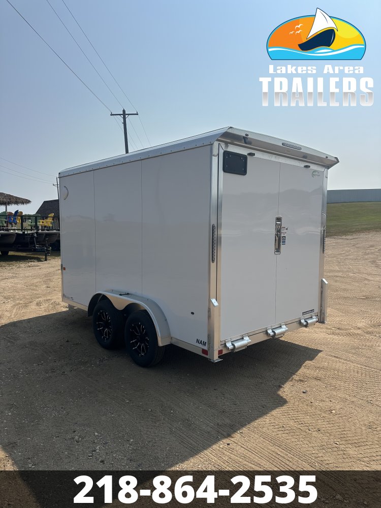 2026 NEO 7.5X12 WHITE ALUMINUM ENCLOSED TRAILER