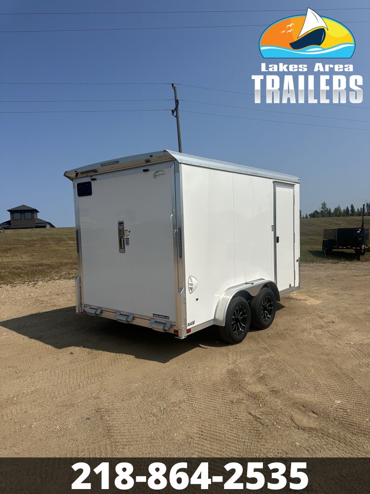 2026 NEO 7.5X12 WHITE ALUMINUM ENCLOSED TRAILER