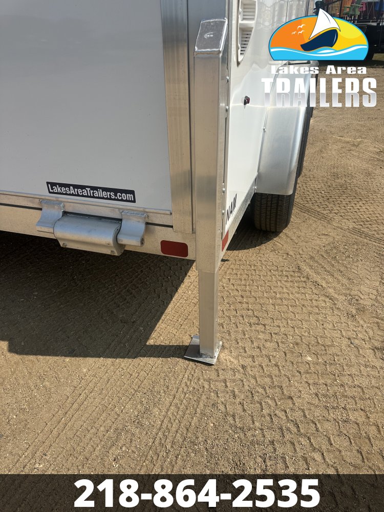 2026 NEO 7.5X12 WHITE ALUMINUM ENCLOSED TRAILER