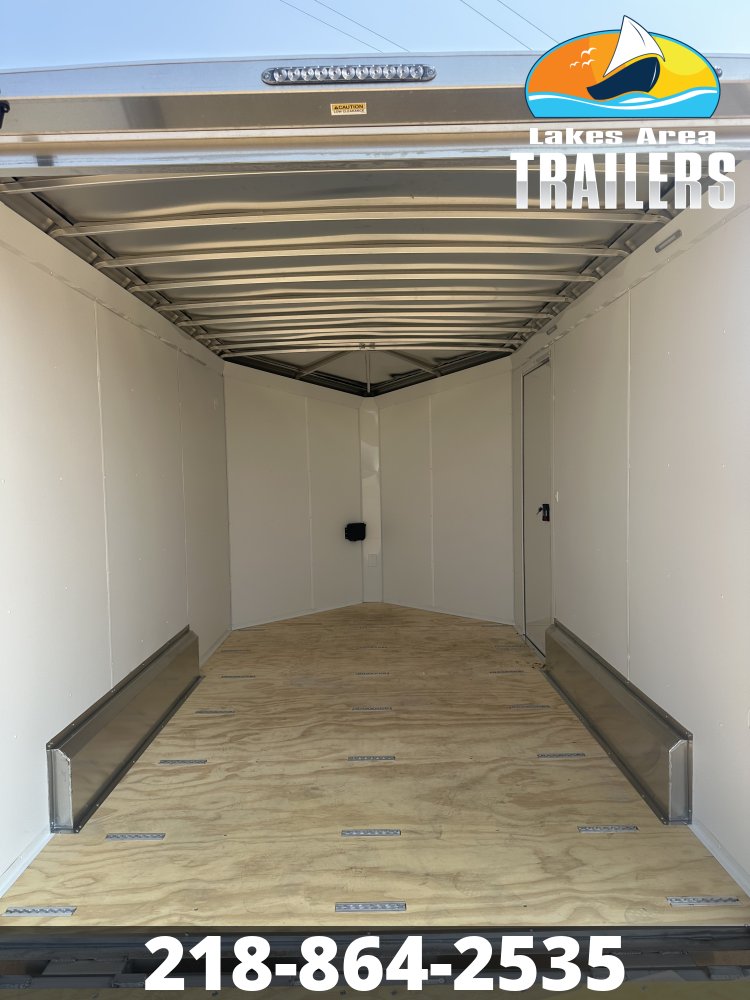 2026 NEO 7.5X12 WHITE ALUMINUM ENCLOSED TRAILER