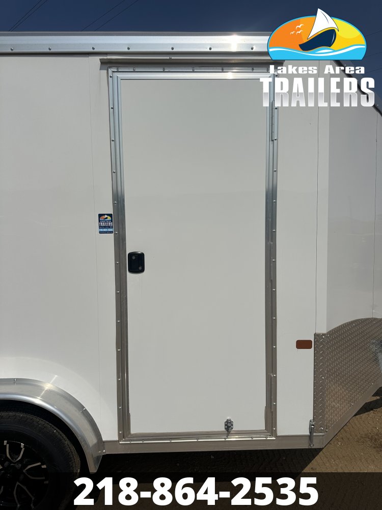 2026 NEO 7.5X12 WHITE ALUMINUM ENCLOSED TRAILER