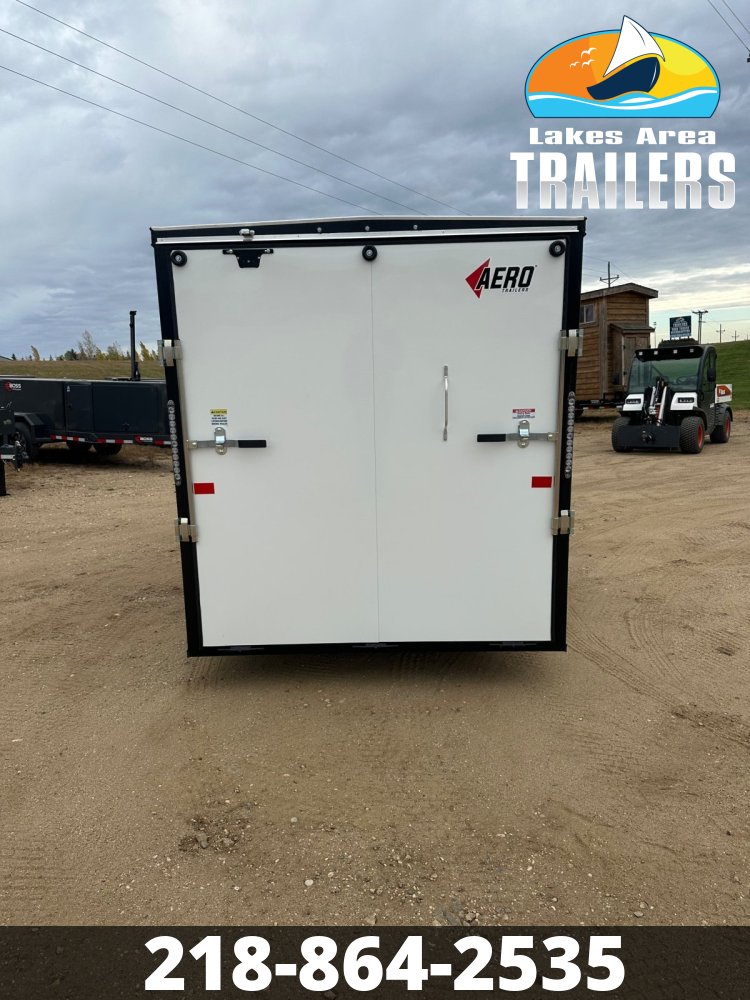 2026 AERO 6X12 WHITE ENCLOSED TRAILER