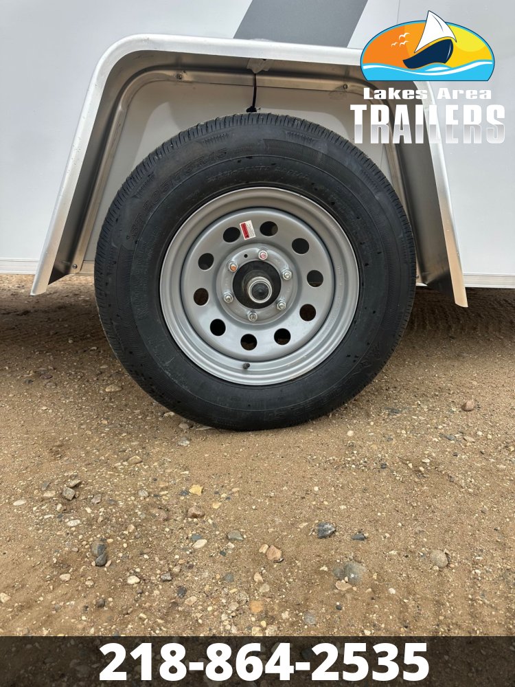 2026 AERO 6X12 WHITE ENCLOSED TRAILER