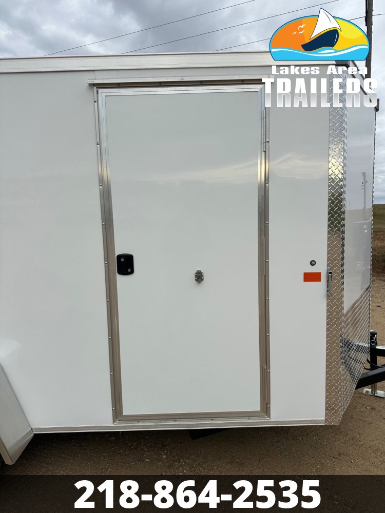 2026 AERO 6X12 WHITE ENCLOSED TRAILER
