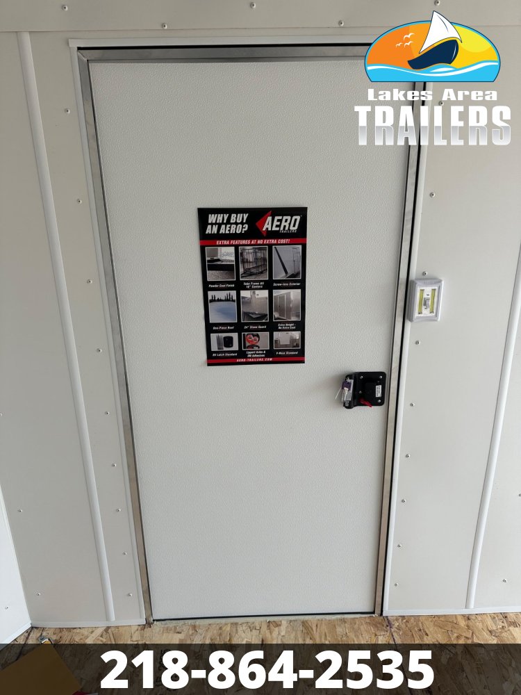 2026 AERO 6X12 WHITE ENCLOSED TRAILER