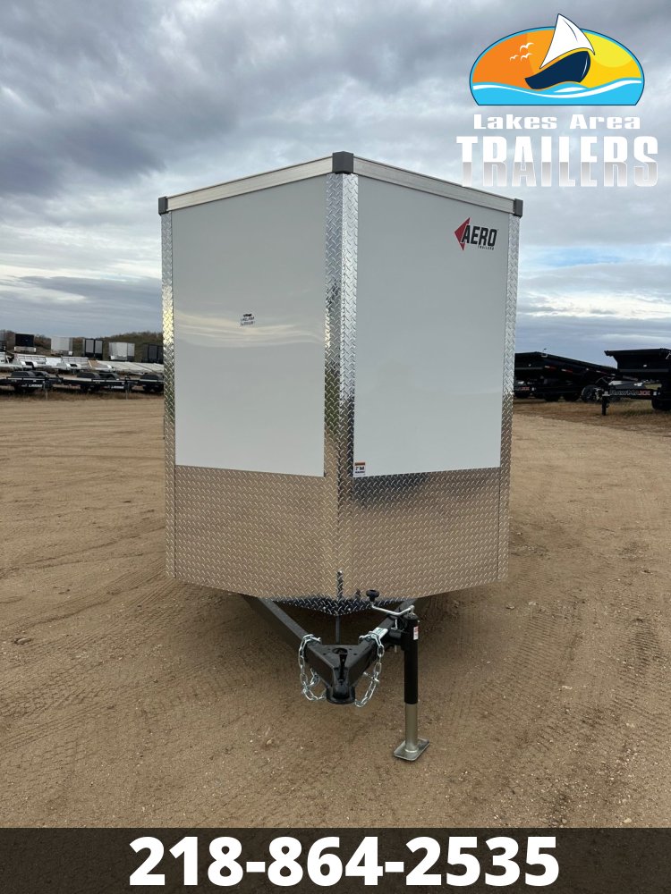 2026 AERO 6X12 WHITE ENCLOSED TRAILER