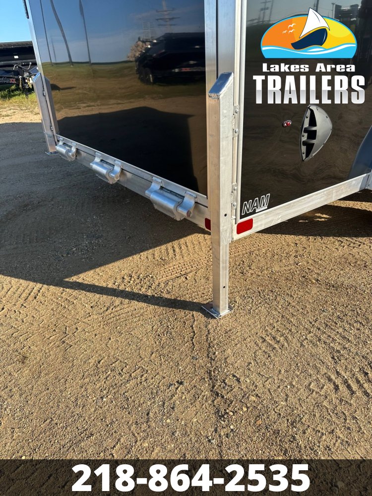 2026 NEO 7.5X14 BLACK/SILVER ALUMINUM ENCLOSED TRAILER