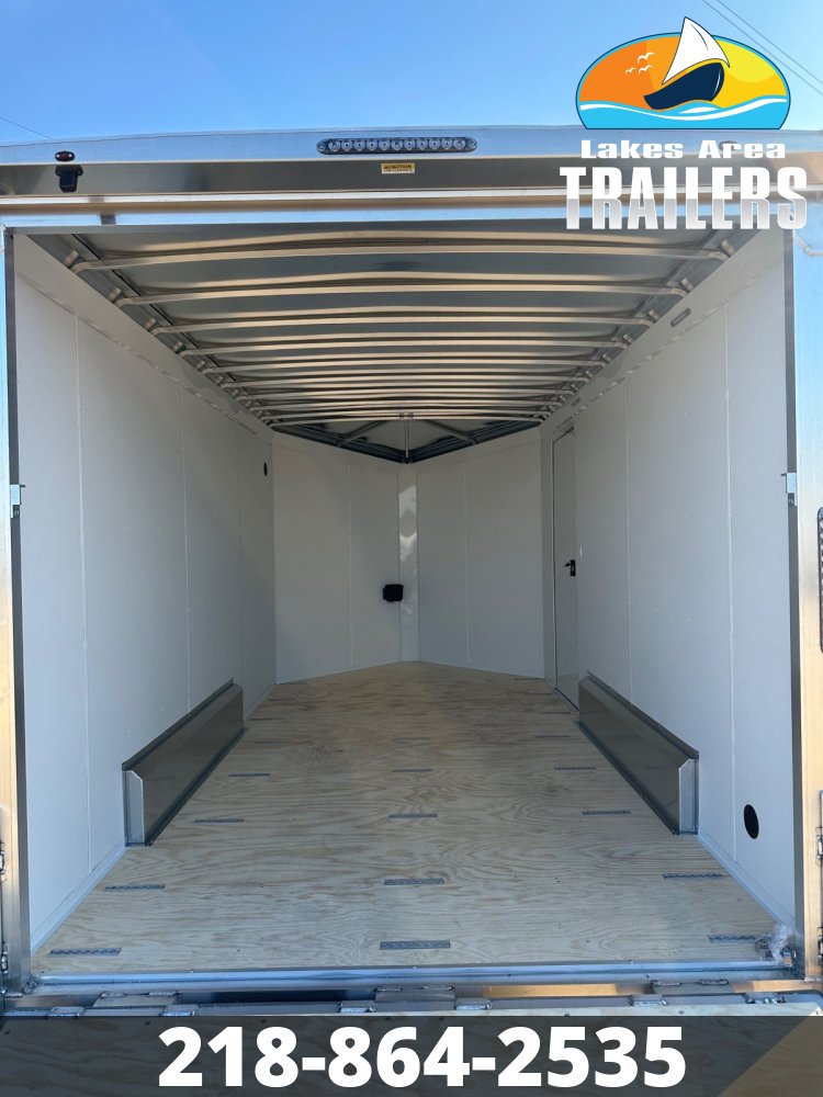 2026 NEO 7.5X14 BLACK/SILVER ALUMINUM ENCLOSED TRAILER