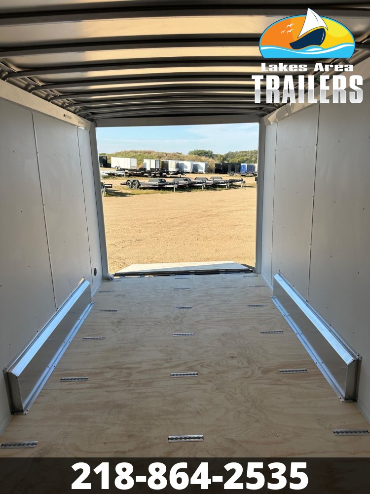 2026 NEO 7.5X14 BLACK/SILVER ALUMINUM ENCLOSED TRAILER